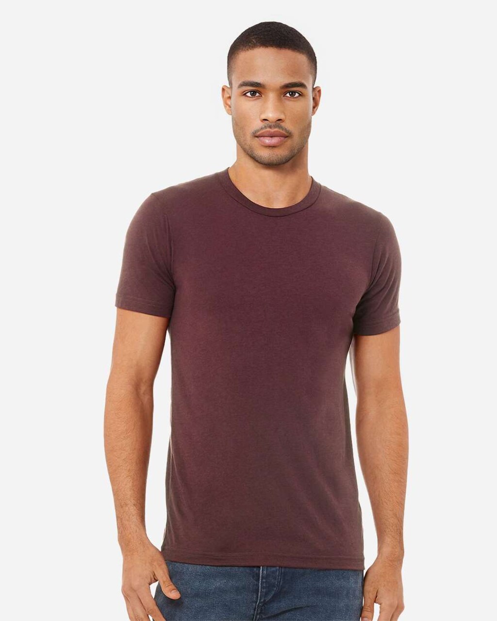 BELLA + CANVAS Triblend Crewneck Short Sleeve T-Shirt for Summer Wear & Custom Print Everyday Tee